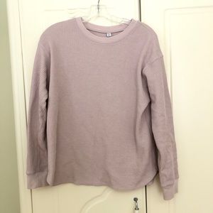 Uniqlo Waffle Crew Neck Long Sleeves